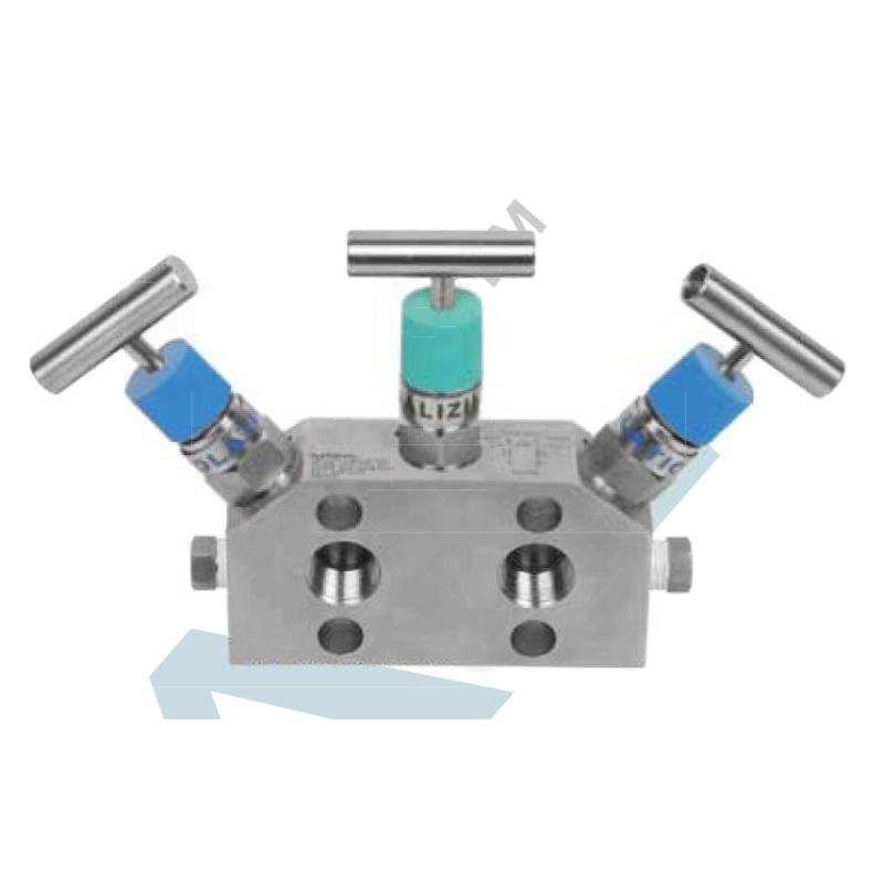 Копланарний 3-х вентильний маніфольд  1/2"NPT (F)